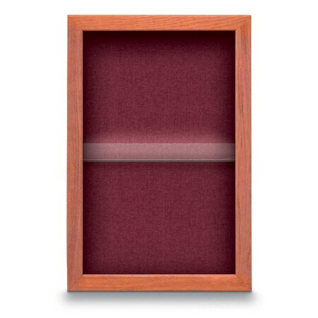 United Visual Products Indoor Enclosed Combo Board, 48"x36", Black Frame/White Porc & Cobalt UVCB4836B-WHTPORC-COBACC